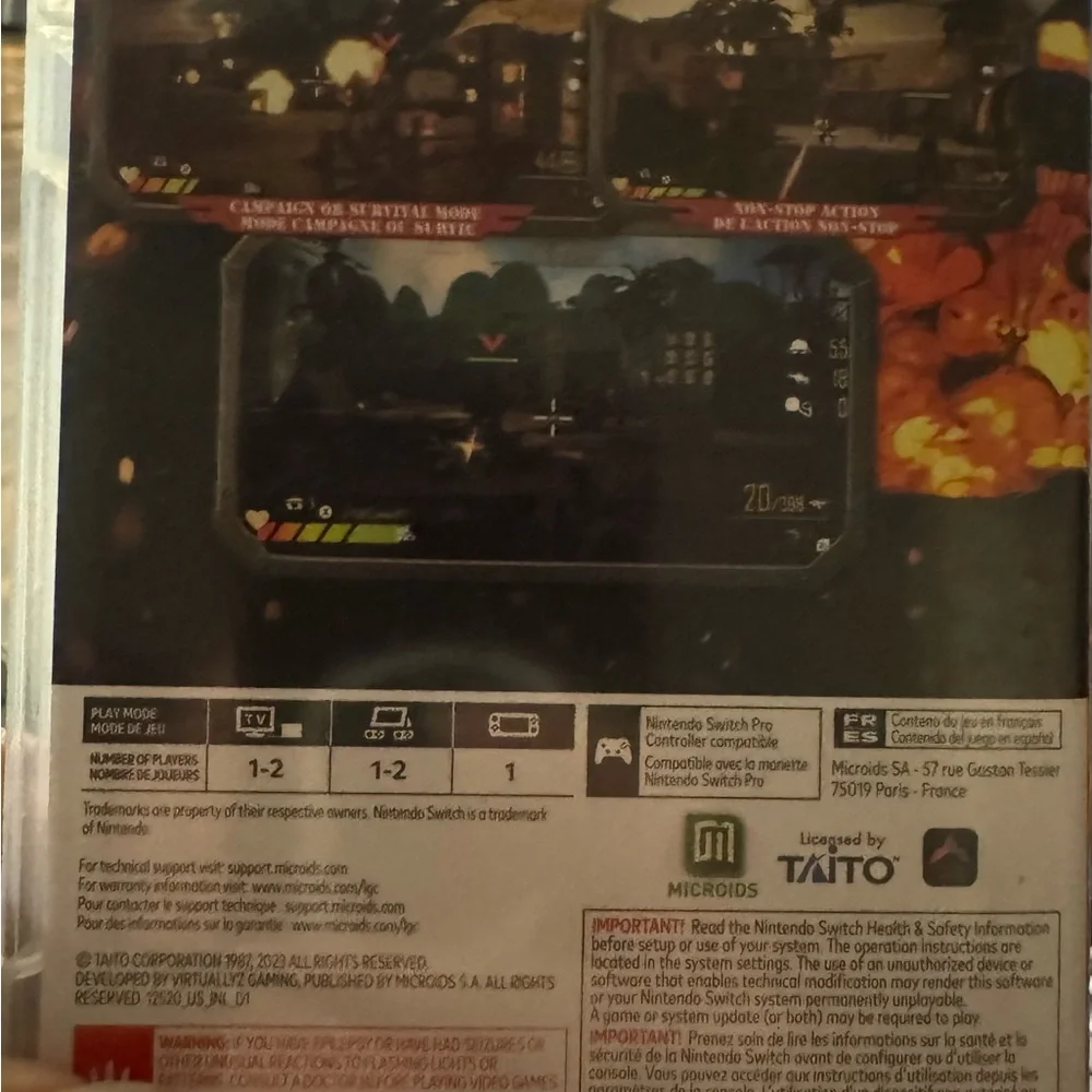 Operation Wolf Returns First Mission Nintendo Switch Game‎